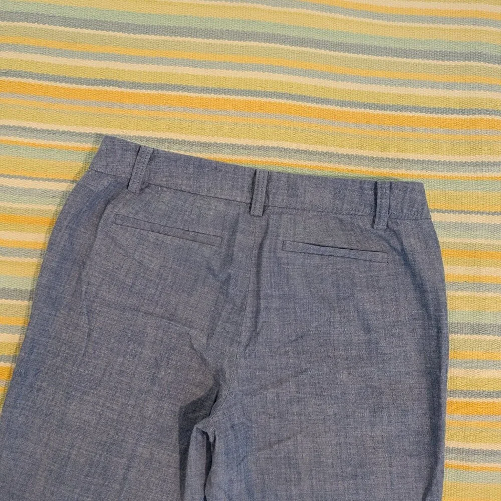 ⭐ Talbots Perfect Crop Chambray pants size 6P